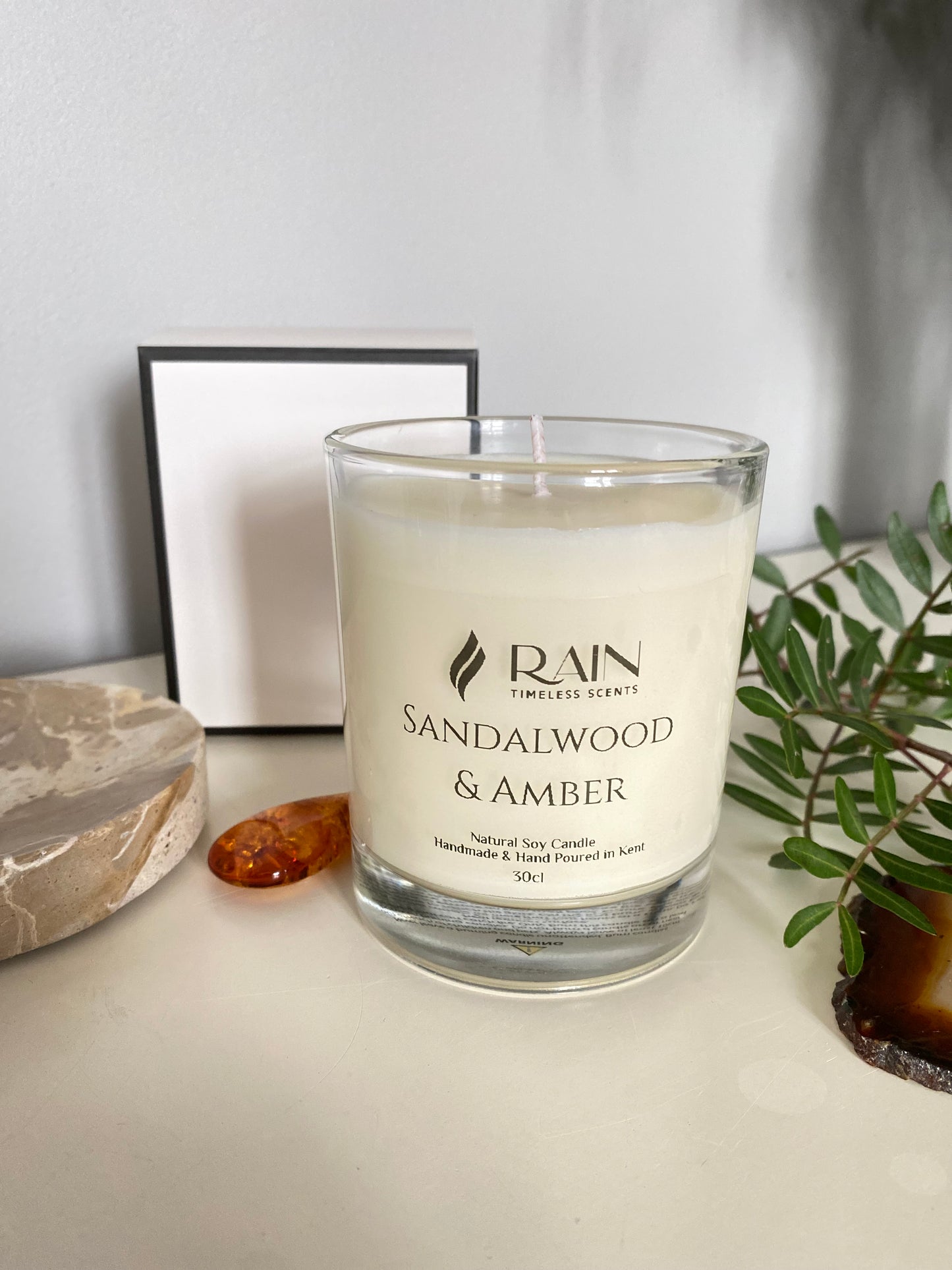 Sandalwood & Amber Handmade Candle 20cl