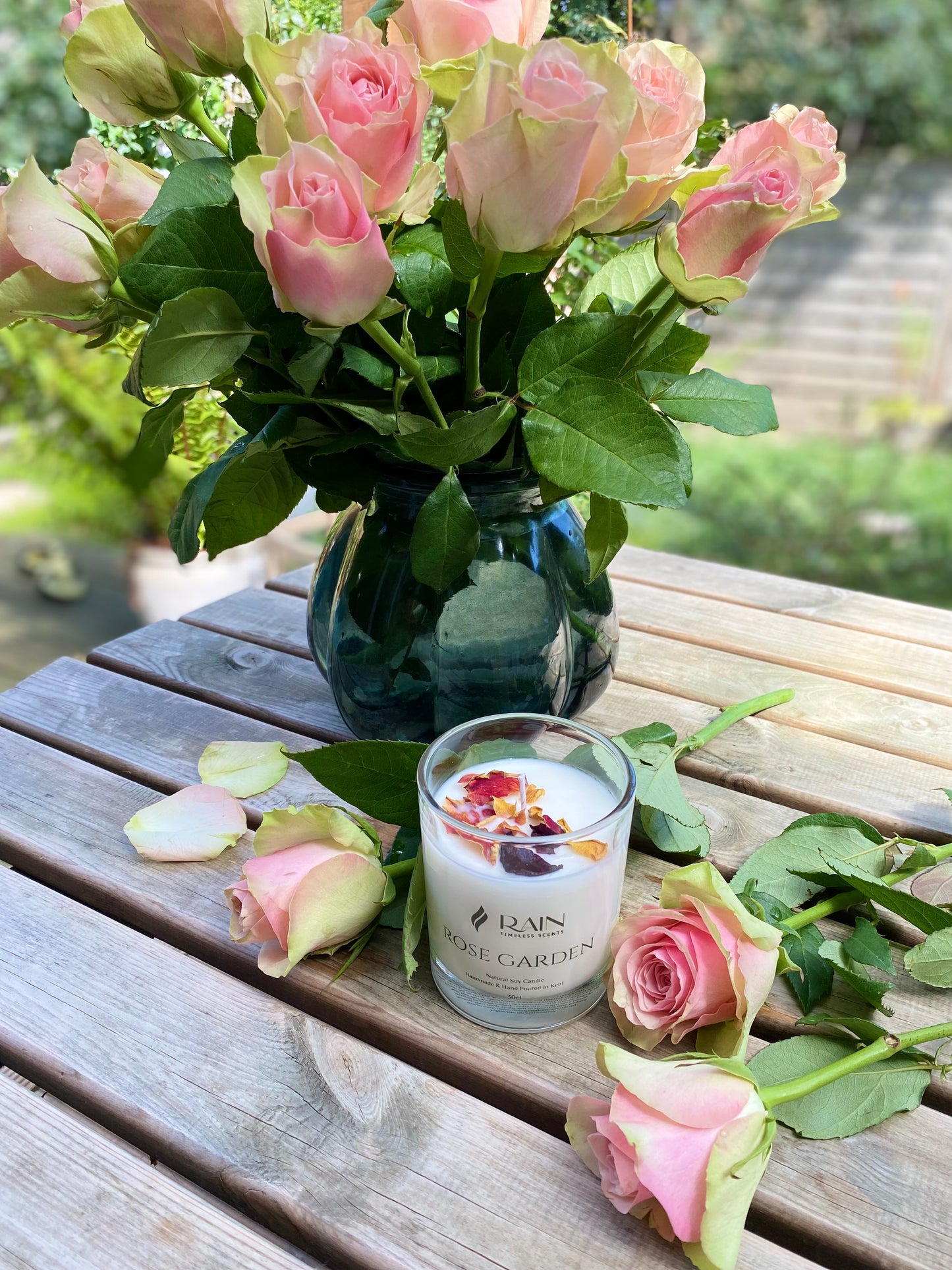 Rose Garden Natural Soy Candle 30cl
